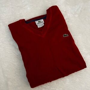 Lacoste Women's V-Neck Sweater